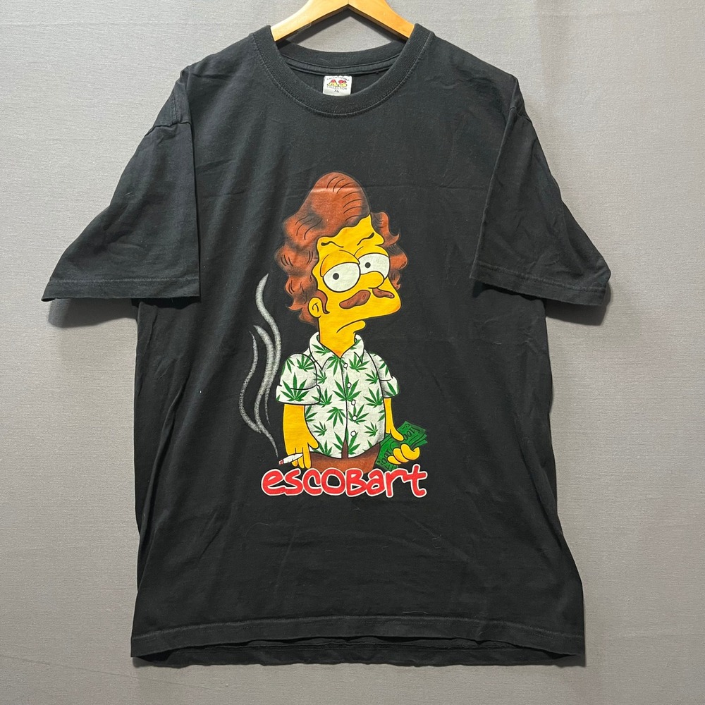Ariarisport AS Collection Escobart Graphic Tee Black Mens XL Cartoon Parody